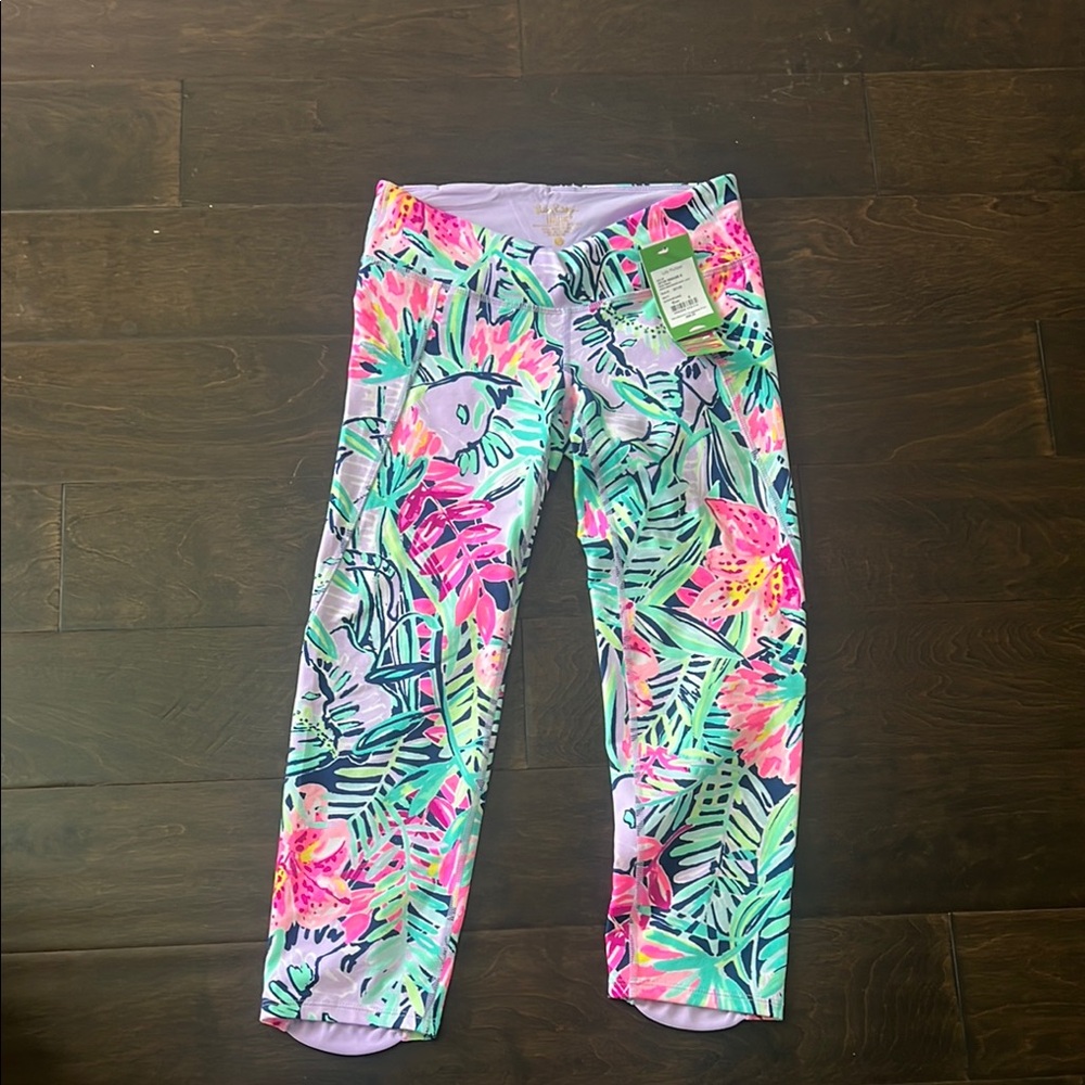 Floral Print Capri Leggings